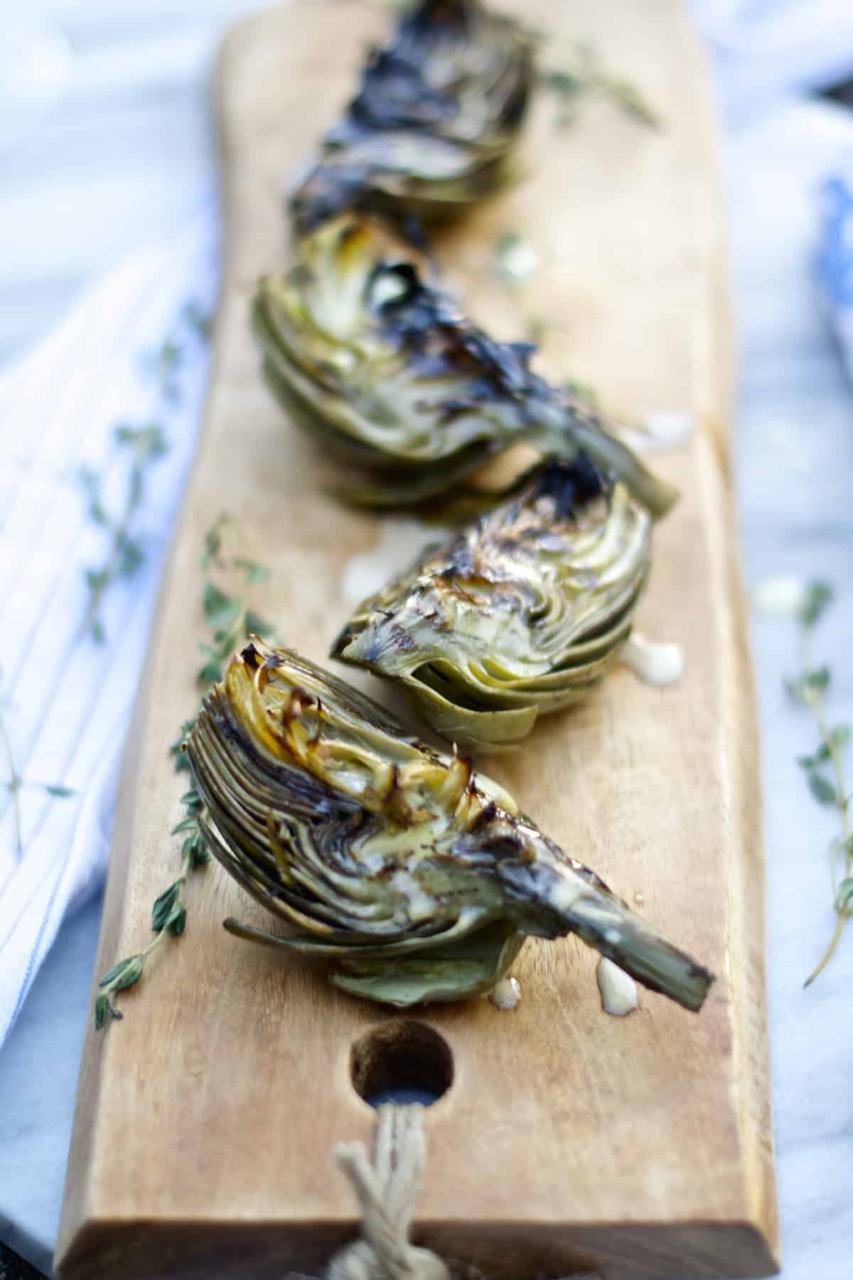 how to grill artichokes